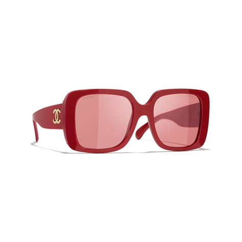 chanel square sunglasses acetate